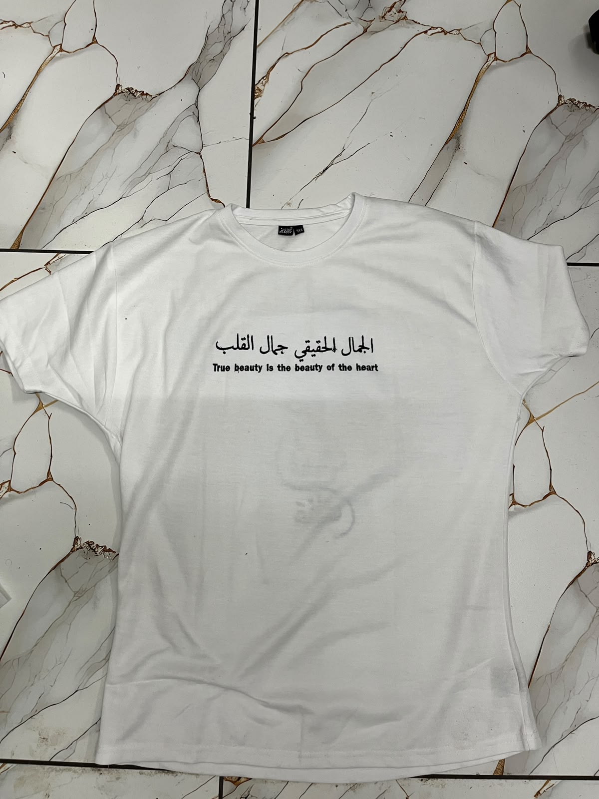 White Cotton Regular Fit Embroidered T-Shirt For Man